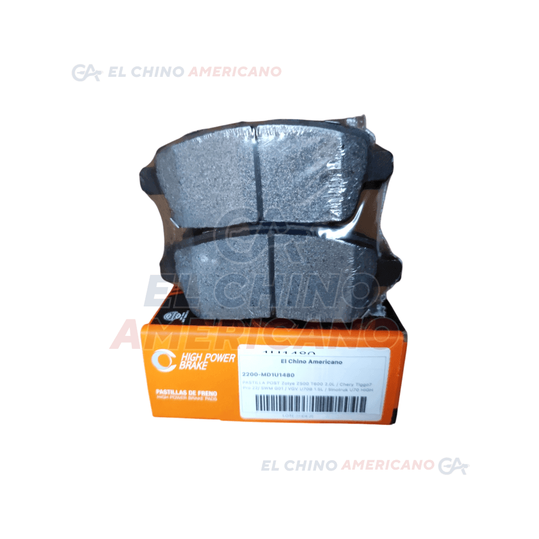 PASTILLAS DE FRENO POSTERIORES DE CARBÓN PARA ZOTYE Z500