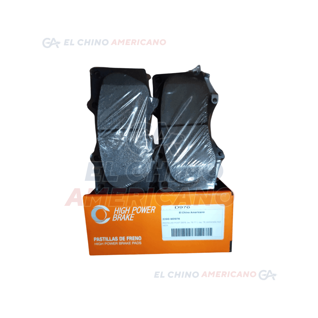 PASTILLAS DE FRENO POSTERIORES DE CARBÓN PARA JAC T6