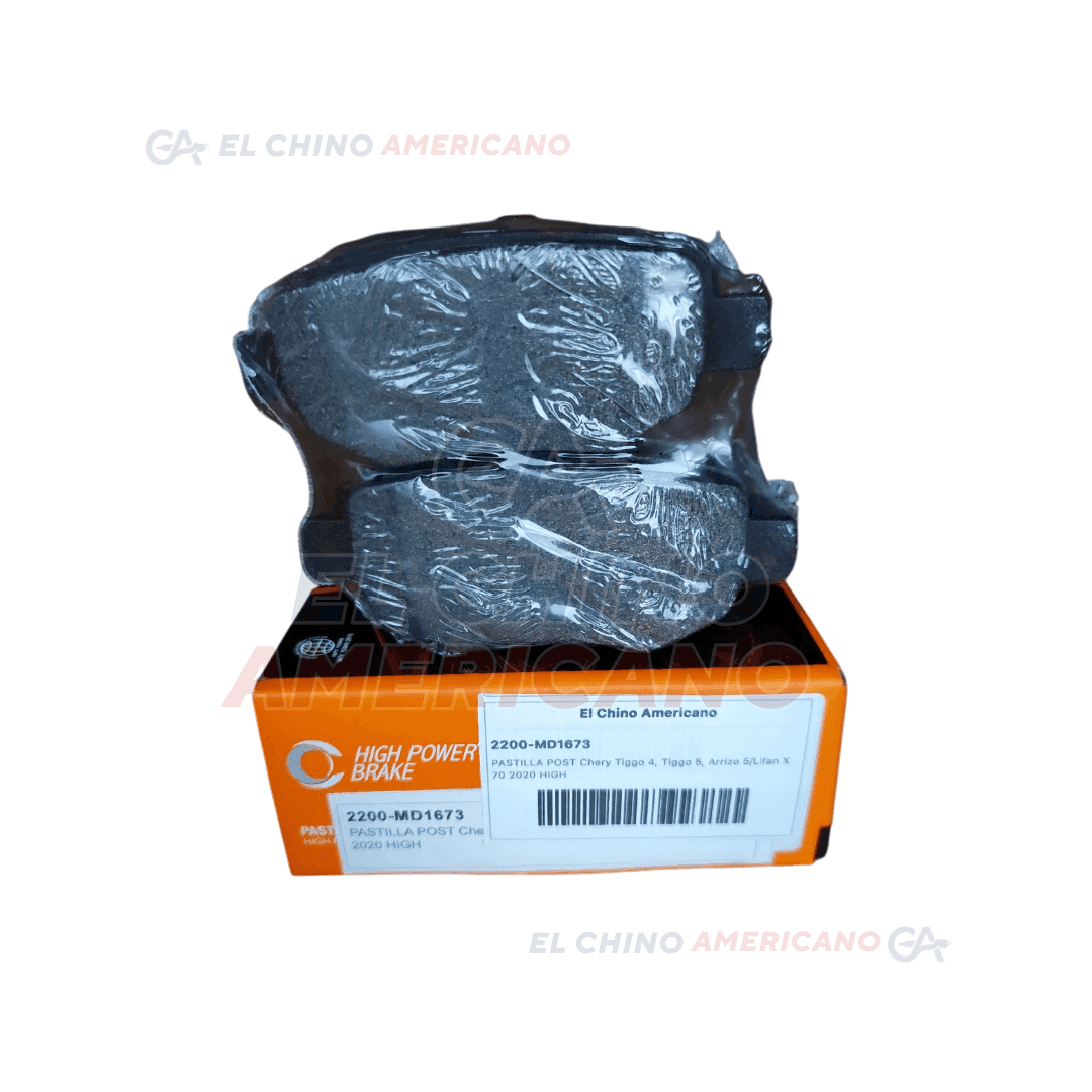 PASTILLAS DE FRENO POSTERIORES DE CARBÓN PARA CHERY TIGGO 4